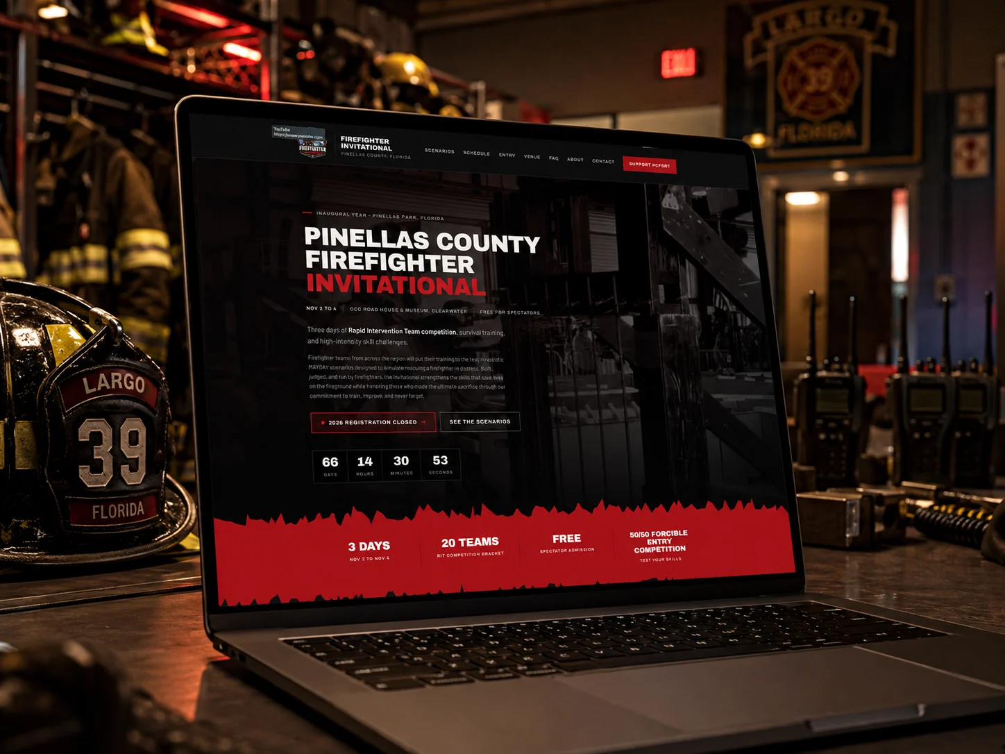 Pinellas County Firefighter Invitational website