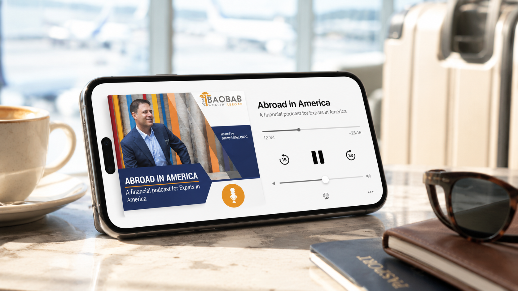 Abroad in America — podcast artwork