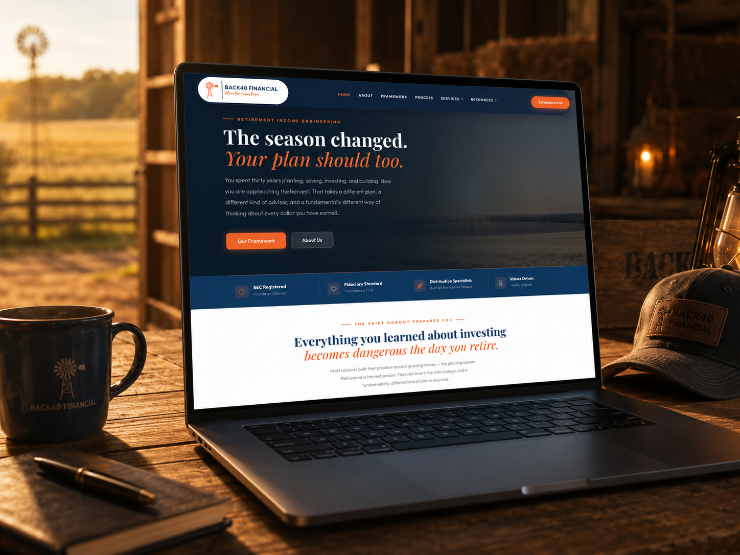 Back40 Financial website