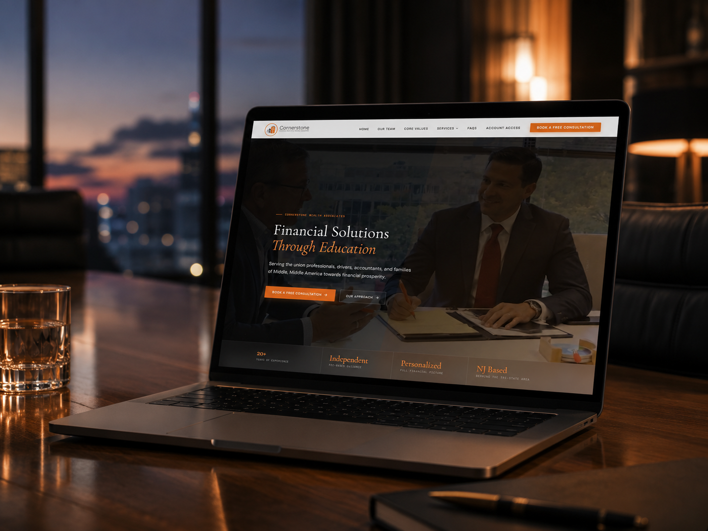 Cornerstone Wealth Associates website