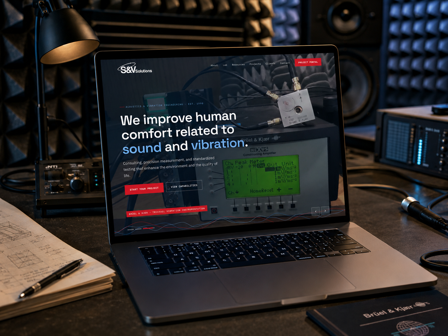 S&V Solutions website