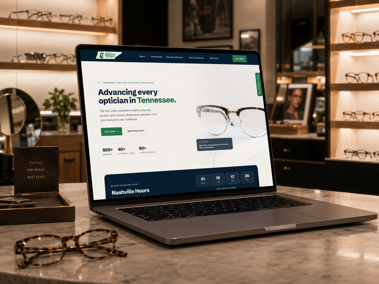 Tennessee Dispensing Opticians Association website